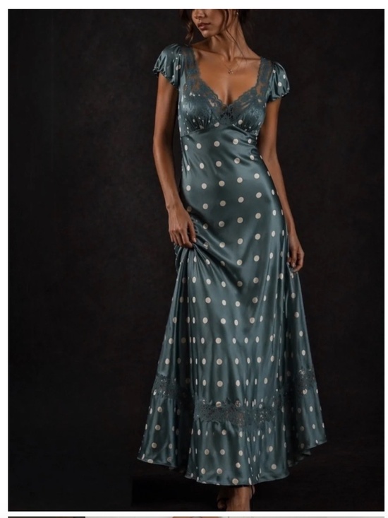 Free People Dresses & Skirts - Free People Butterfly Babe Cutout Maxi Dress - Dark Green - Small
